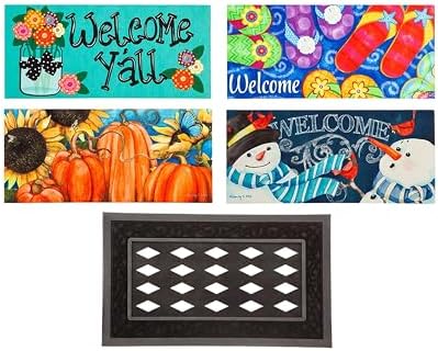 Evergreen Flag Sassafras Bundle - 5 Seasonal Doormats Set