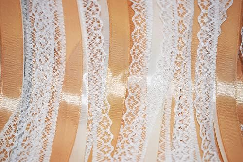 Kingsnow 100 Pieces Champagne Ribbon Wedding Wands