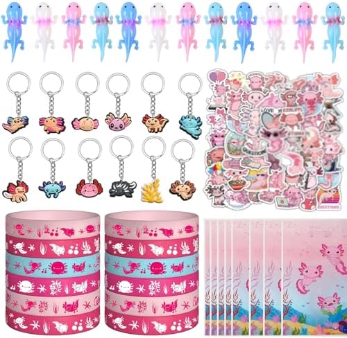108 PCS Axolotl Party Favors Pack for Kids