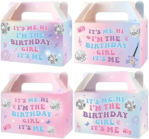 12 Pcs Im The Birthday Party Favor Boxes with Handle