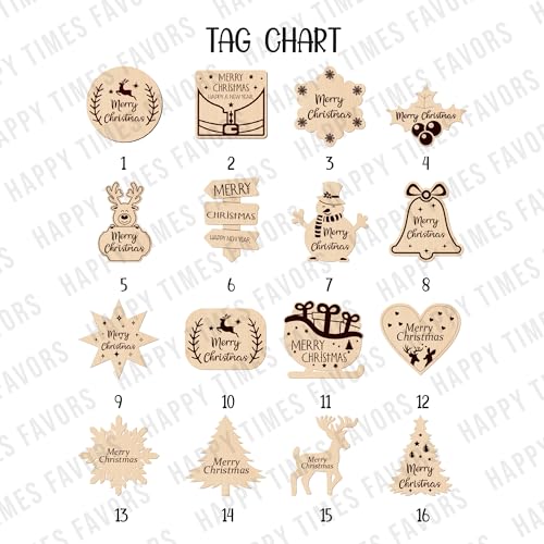 HTF Pack of 10 Christmas Decorations Wood Tealight Candle Holders