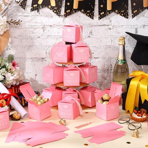 Tenceur 30 Pcs Graduation Cap Party Favor Box Set 1