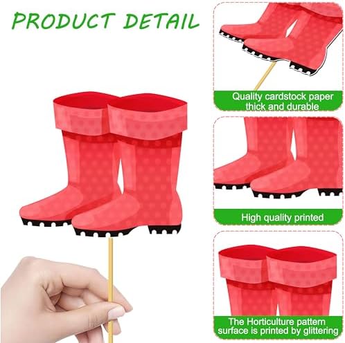21Pcs Garden Tool Centerpiece Sticks for Birthday Party Decorations