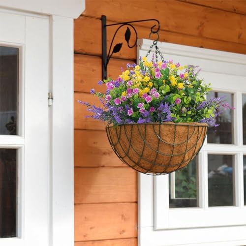 Hananona 24 Pcs Artificial Flowers Outdoor Decor