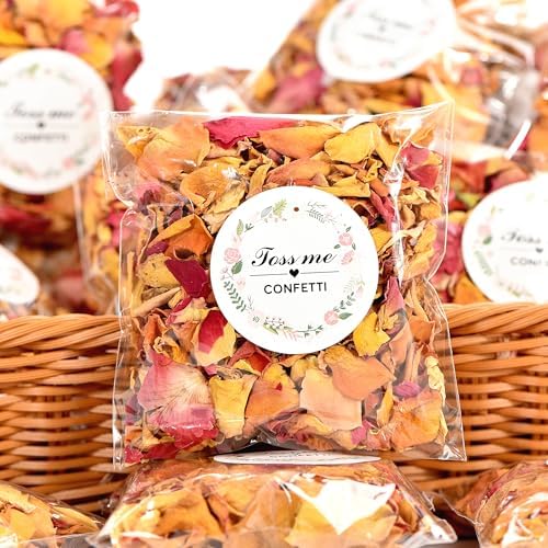 20 Pack Biodegradable Confetti Petals Real Dried Rose Petals Wedding Send Off