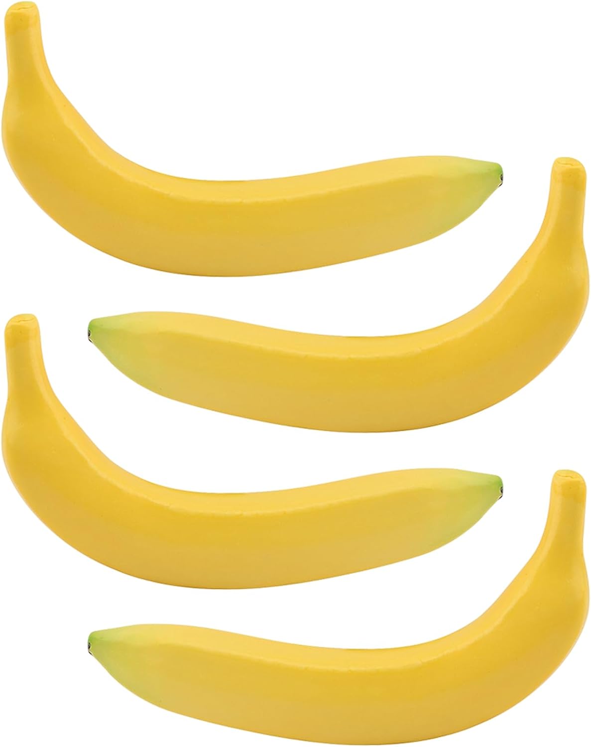 HONUTIGE Artificial Bananas 4Pcs Lifelike Fake Fruit Decor