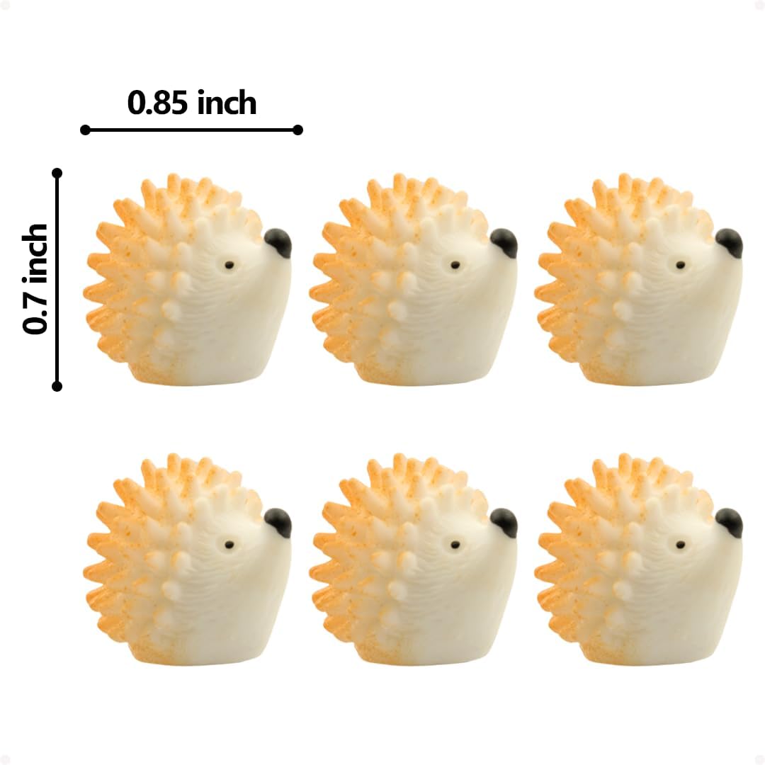Cute Hedgehog Hinge Decor Topper Set of 6