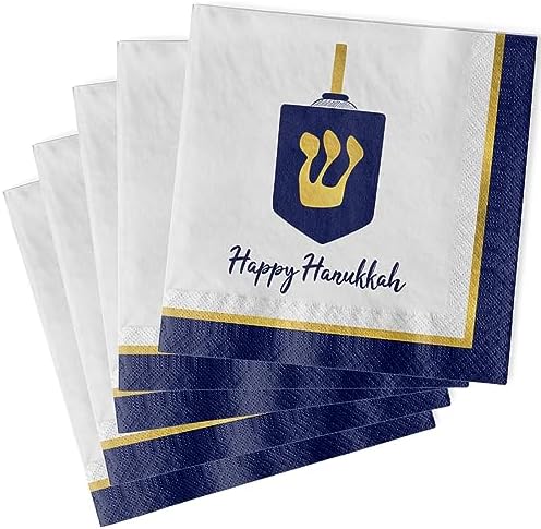 Hanukkah Lights Luncheon Napkins 65x65 40 Pack