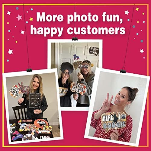 70s Photo Booth Props - 41 Piece Disco Kit