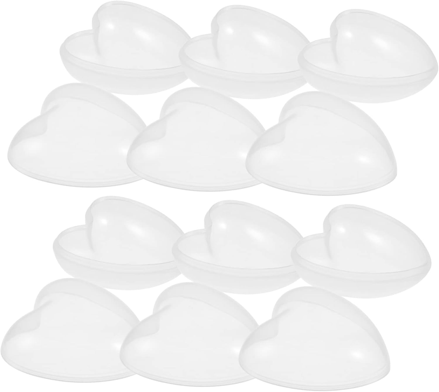 40pcs Heart Shaped Fillable Balls for Party Favors and Gumball Machines
