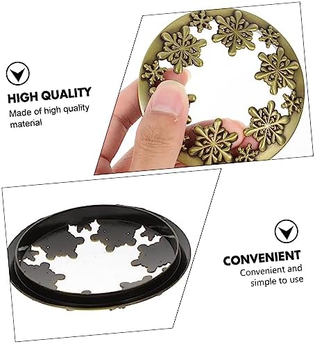 Generic Christmas Candle Jar Lid with Snowflake Design