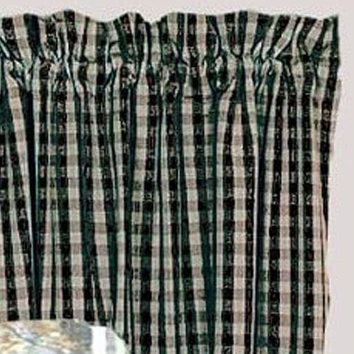 Heritage House Black and Nutmeg Curtain Swag