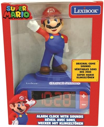 LEXiBOOK Super Mario Nightlight Alarm Clock