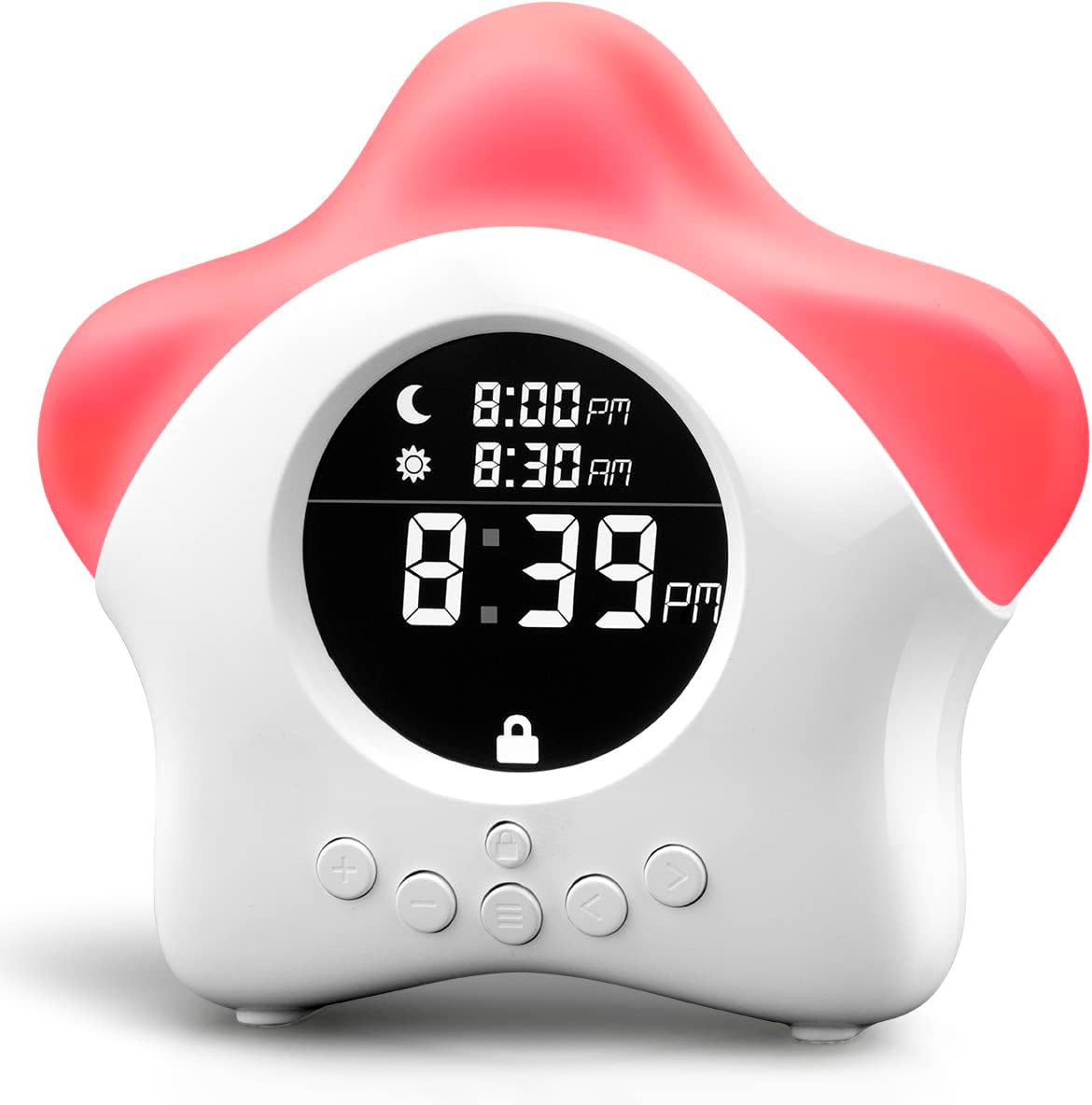 Stay-in-Bed Clock for Kids - Sleep Trainer Night Light Alarm
