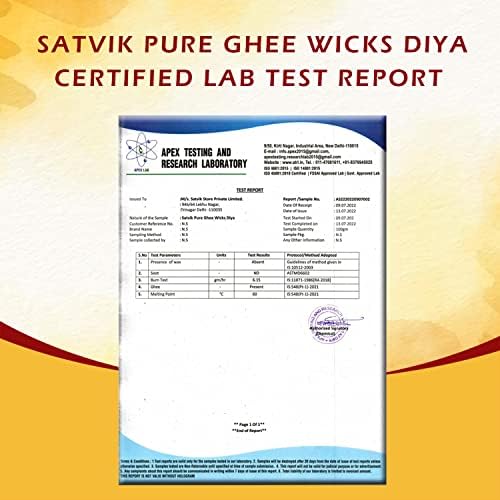 Craftsman Satvik 150 Pc Pure Cow Ghee Wicks for Puja
