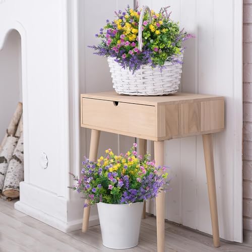 Hananona 24 Pcs Artificial Flowers Outdoor Decor