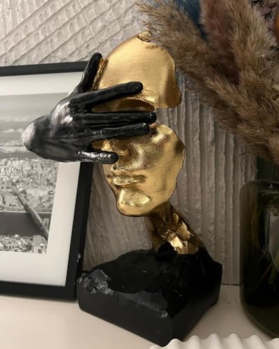 Thinker Statue - Silence is Gold Abstract Art Figurine Decor