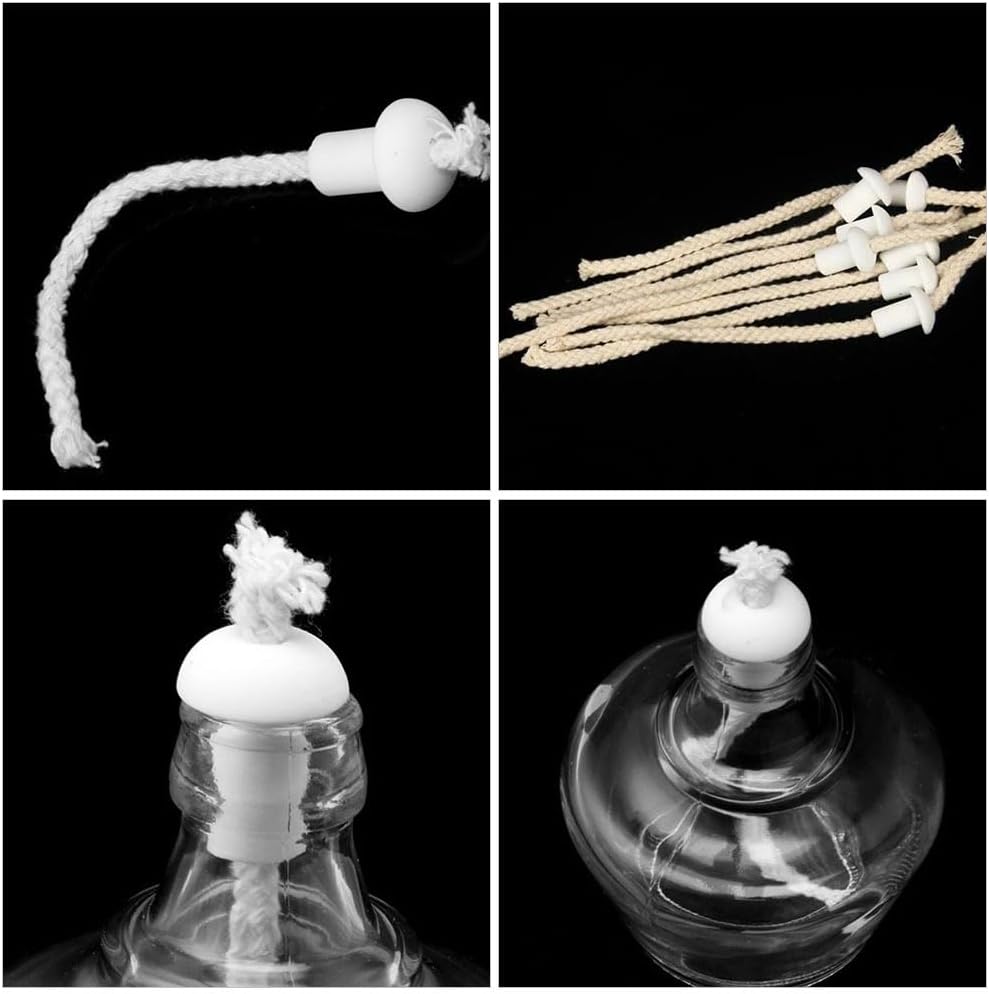 20Pcs Ceramic Oil Lamp Wick Holders