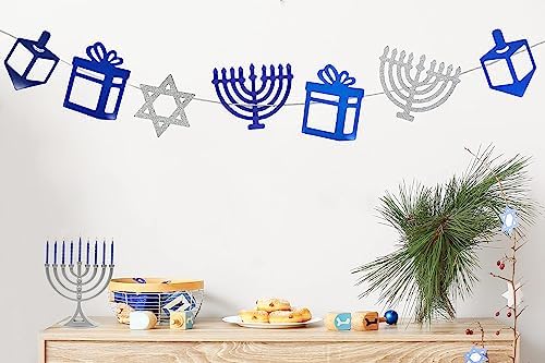 The Dreidel Company Hanukkah Garland with Symbols