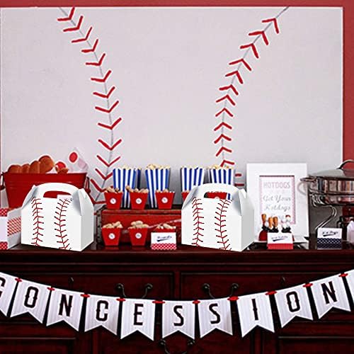 BCHOCKS 24 Pack Baseball Party Favor Boxes