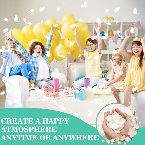 200 Piece Silk Rose Petals Ivory Artificial Confetti