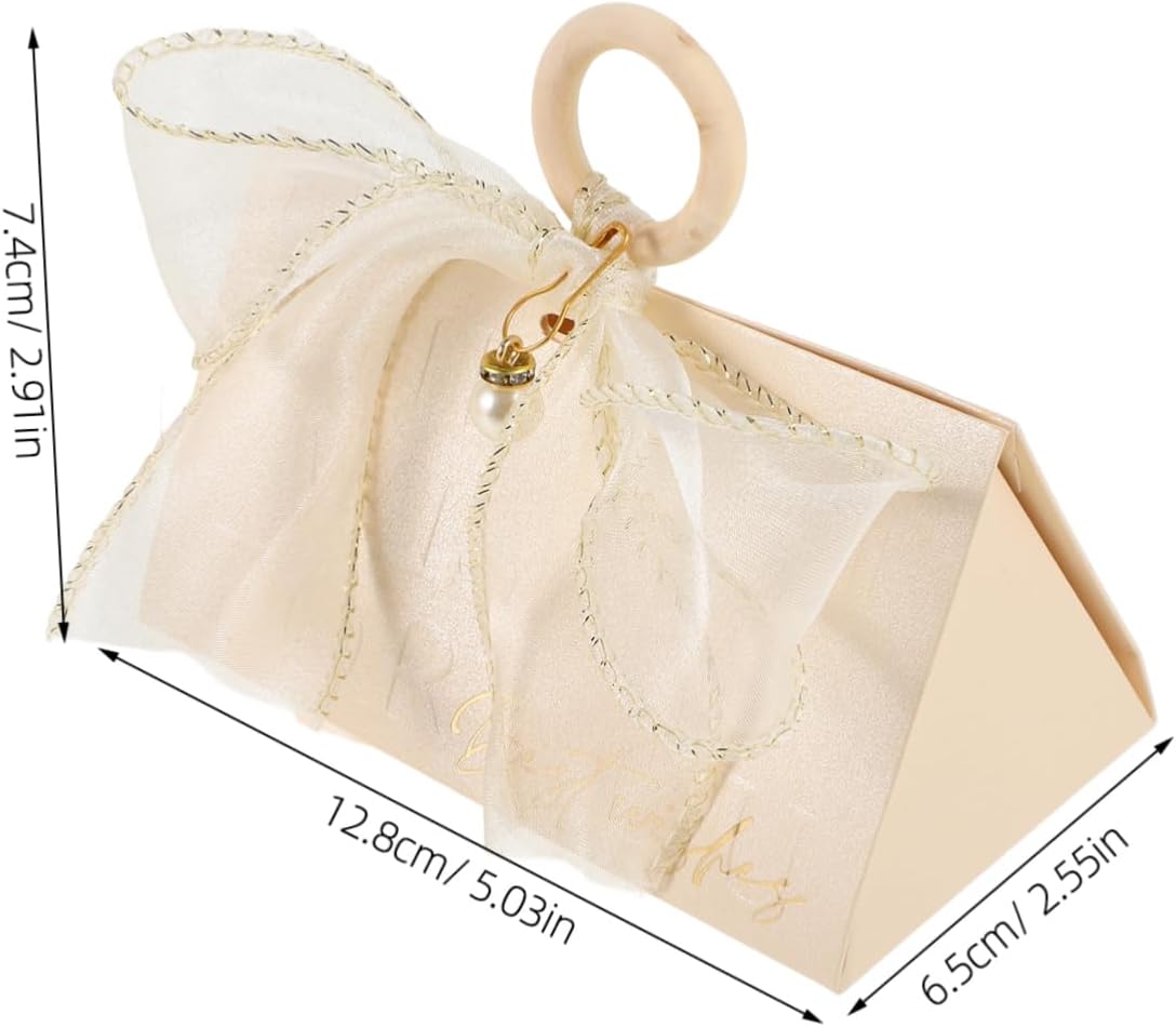 FOMIYES 10pcs Wedding Favor Boxes with Handles