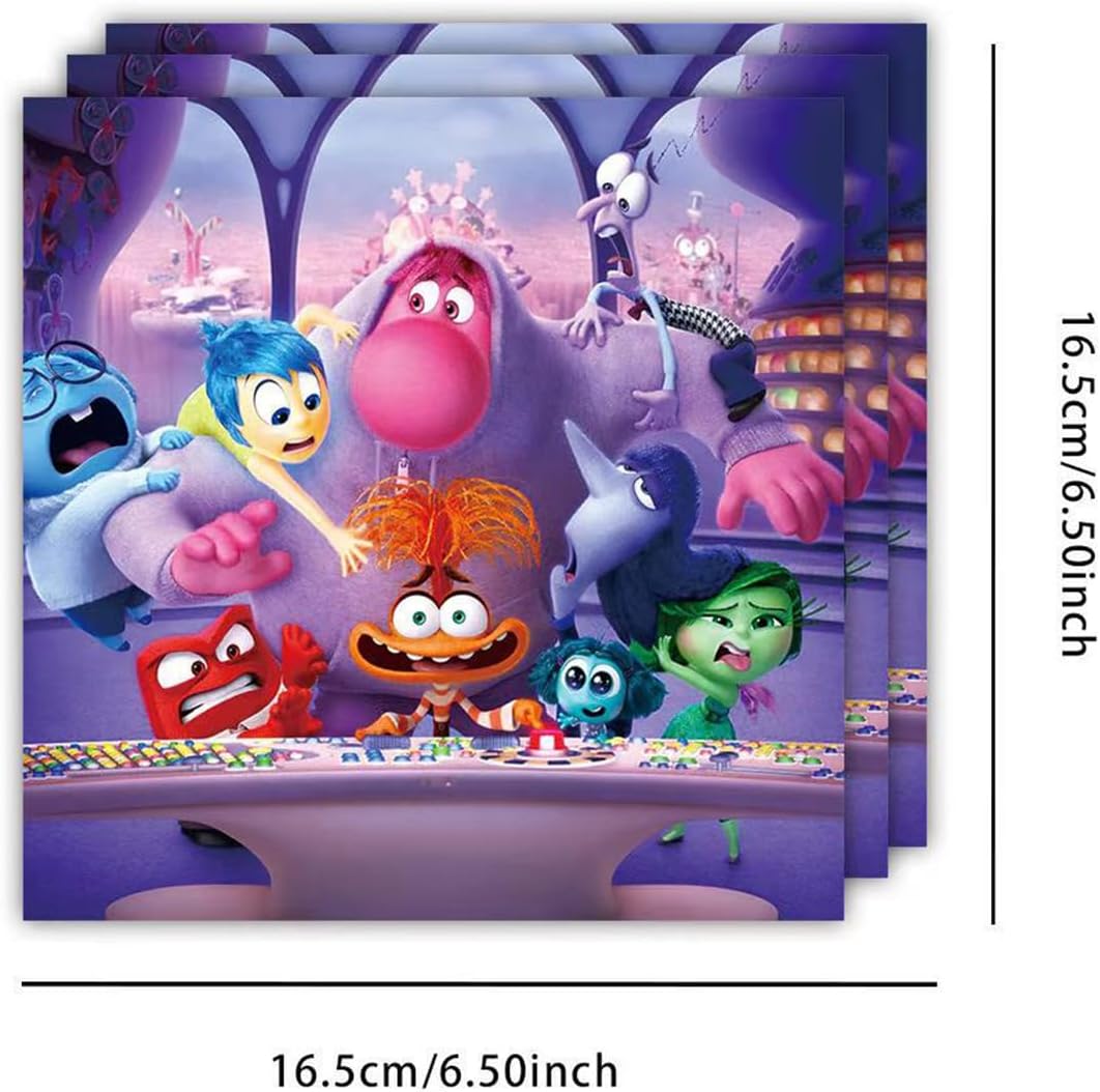 40PCS Inside-Out Napkins for Birthday Parties