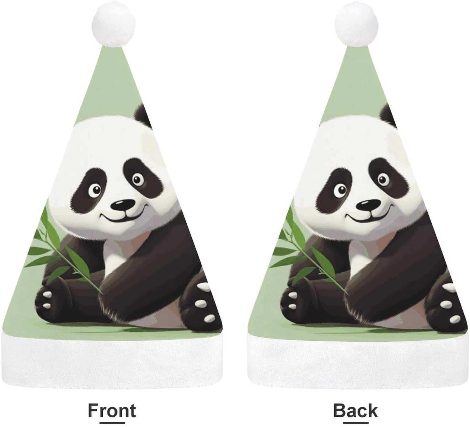Cute Panda Christmas Hat for Adults and Kids