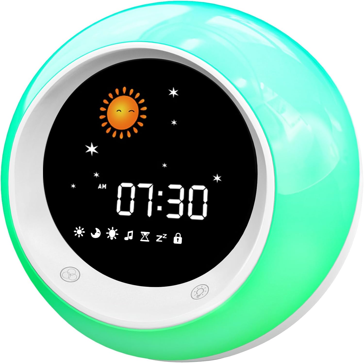 ICODE Sun Moon Rise Kids Alarm Clock