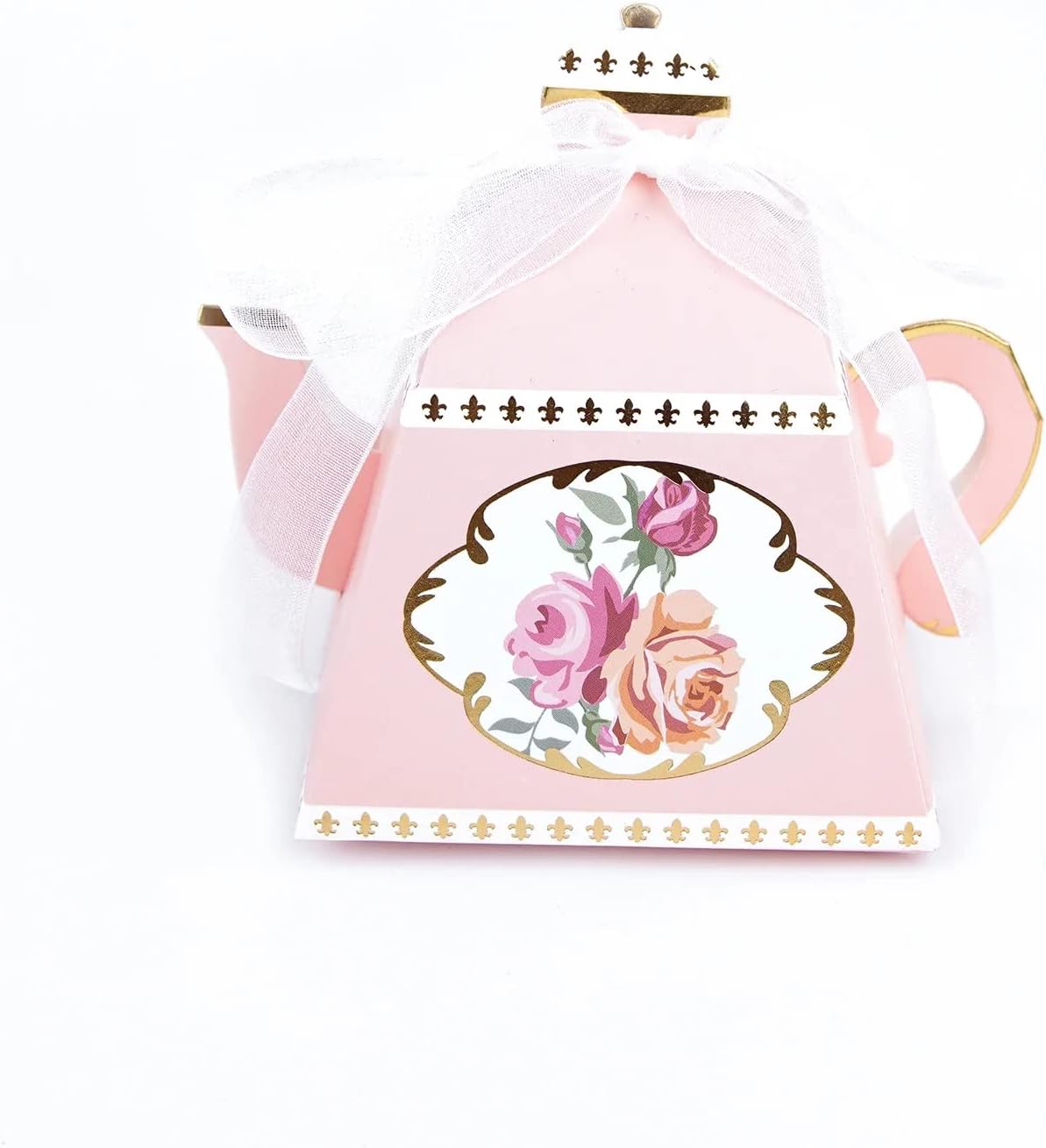 25 Mini Teapot Favor Boxes Dusty Rose