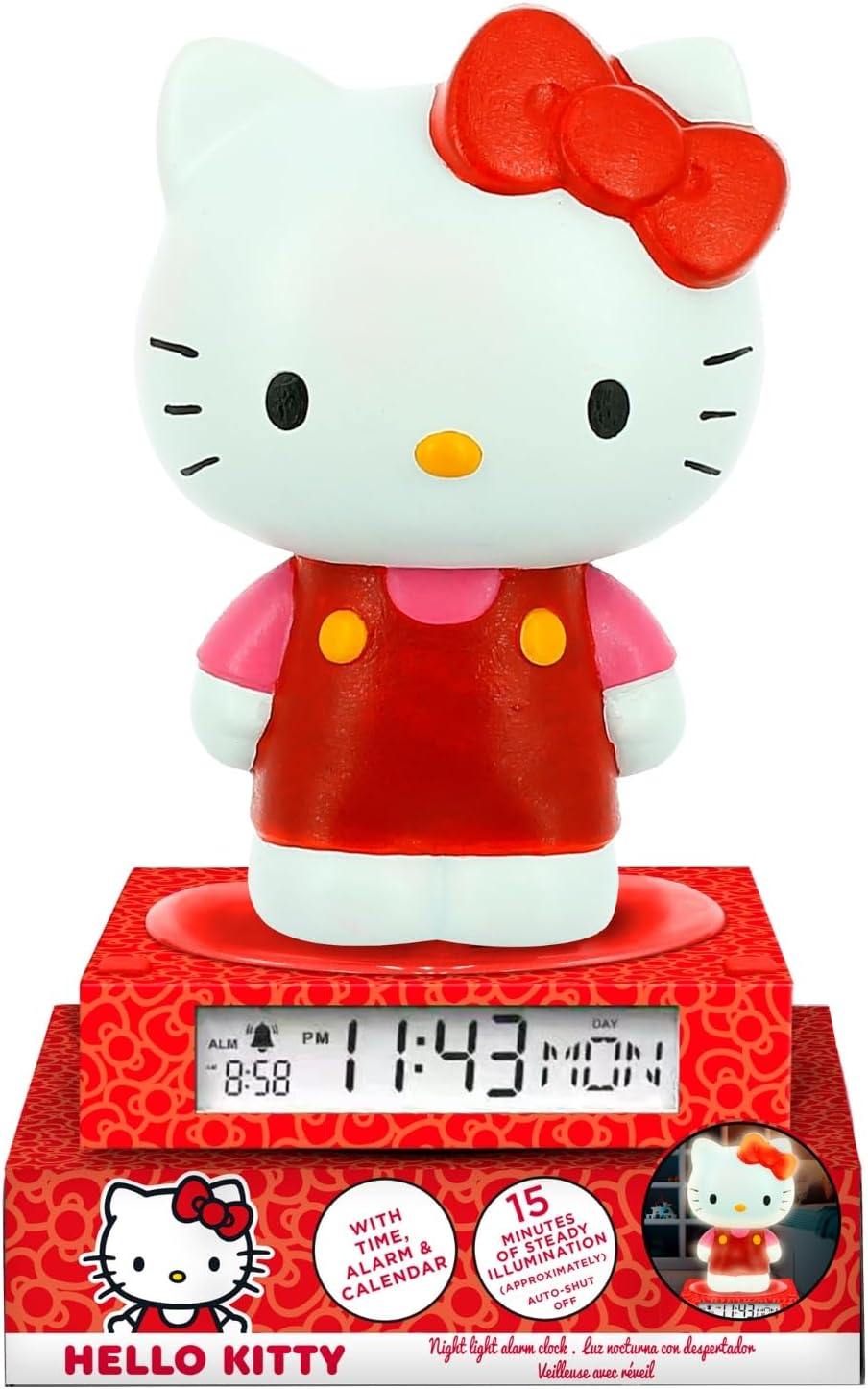Hello Kitty Friends 3D Lamp with Alarm Clock and Date