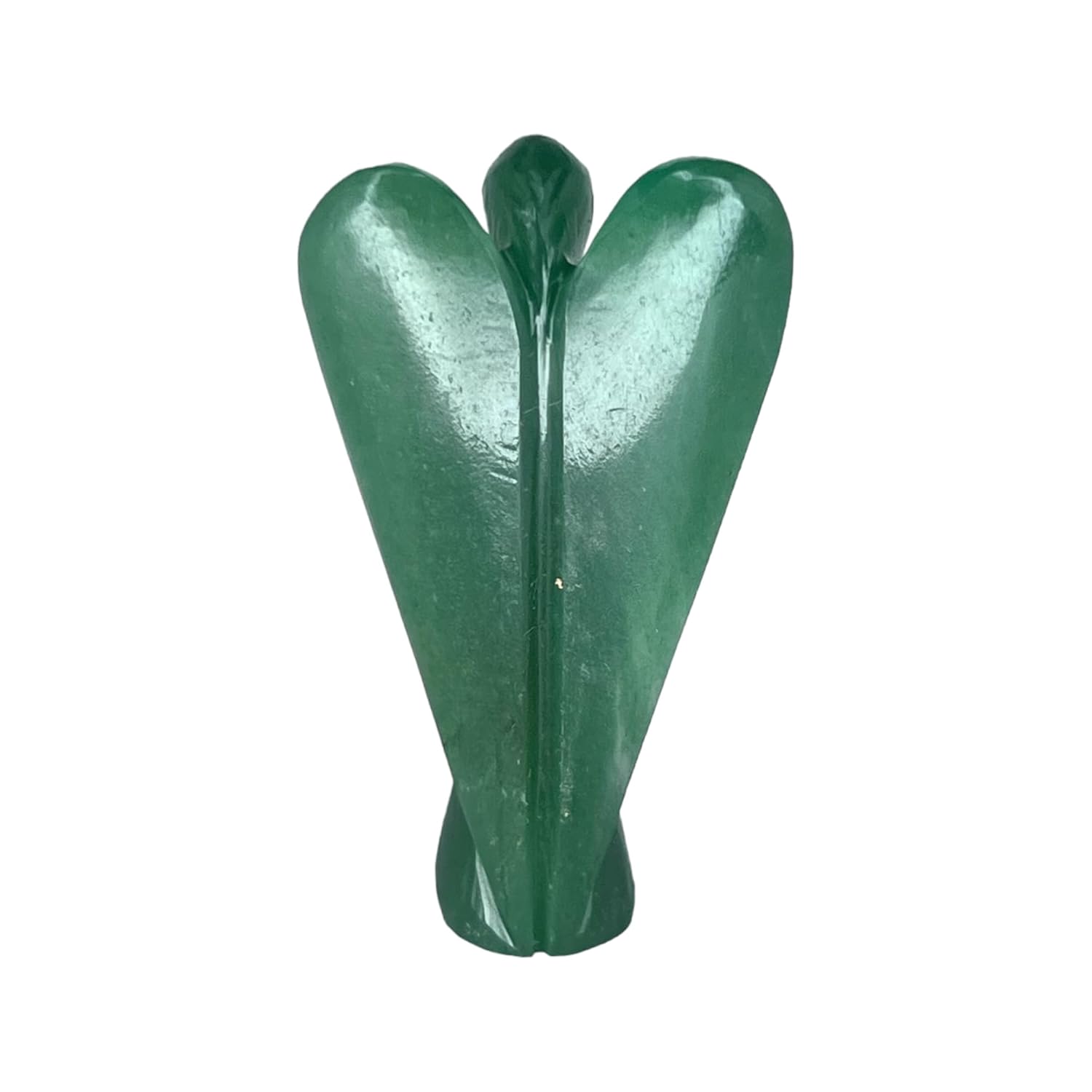 Green Jade Angel Statue 2 Inch Crystal Guardian Angel Figurine