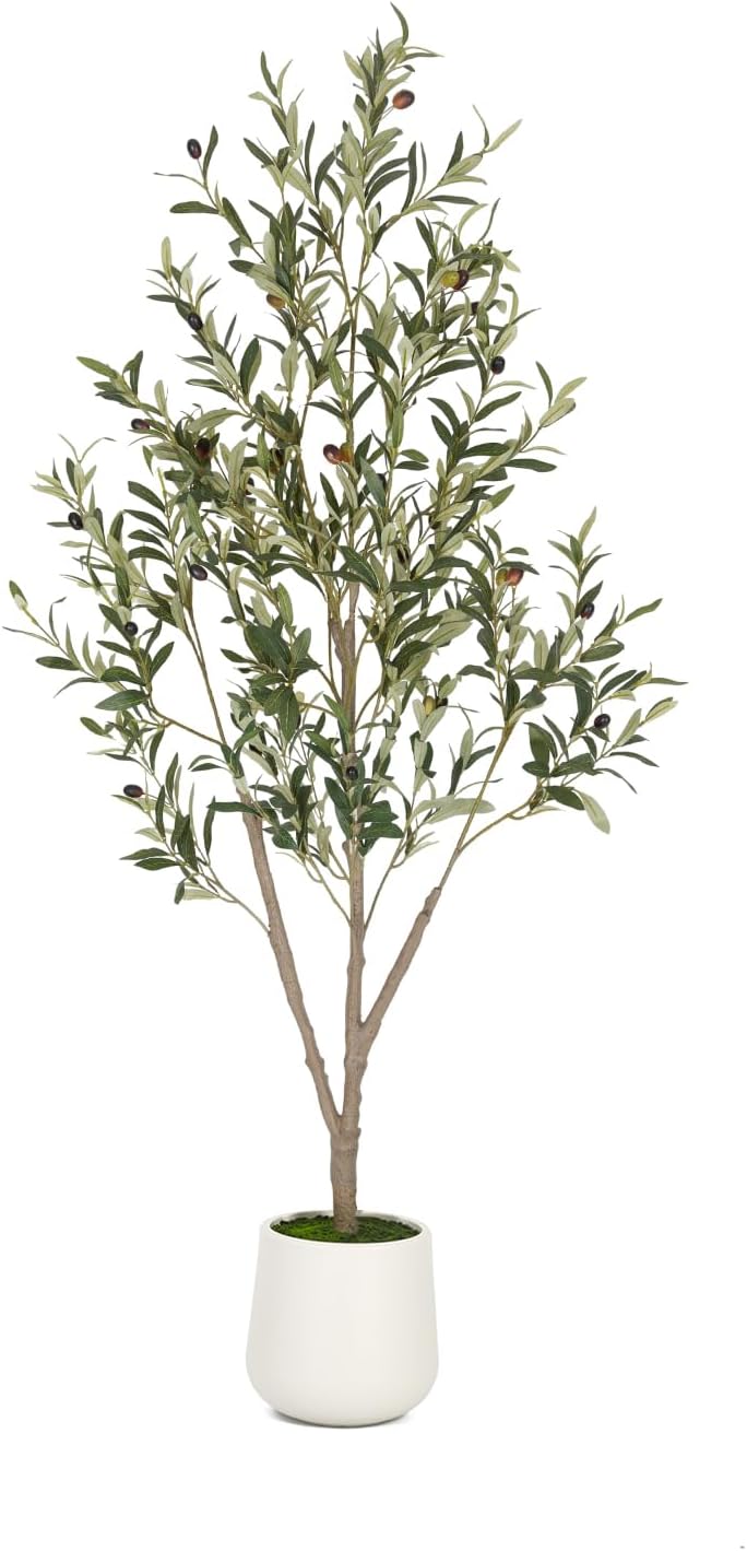 VIVATREES Olive Trees Artificial Indoor 5FT Faux Tree with Planter