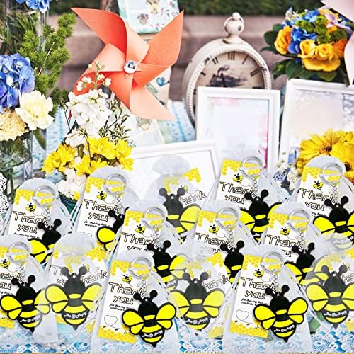 40 Pack Bumble Bee Keyring Party Favor Gift