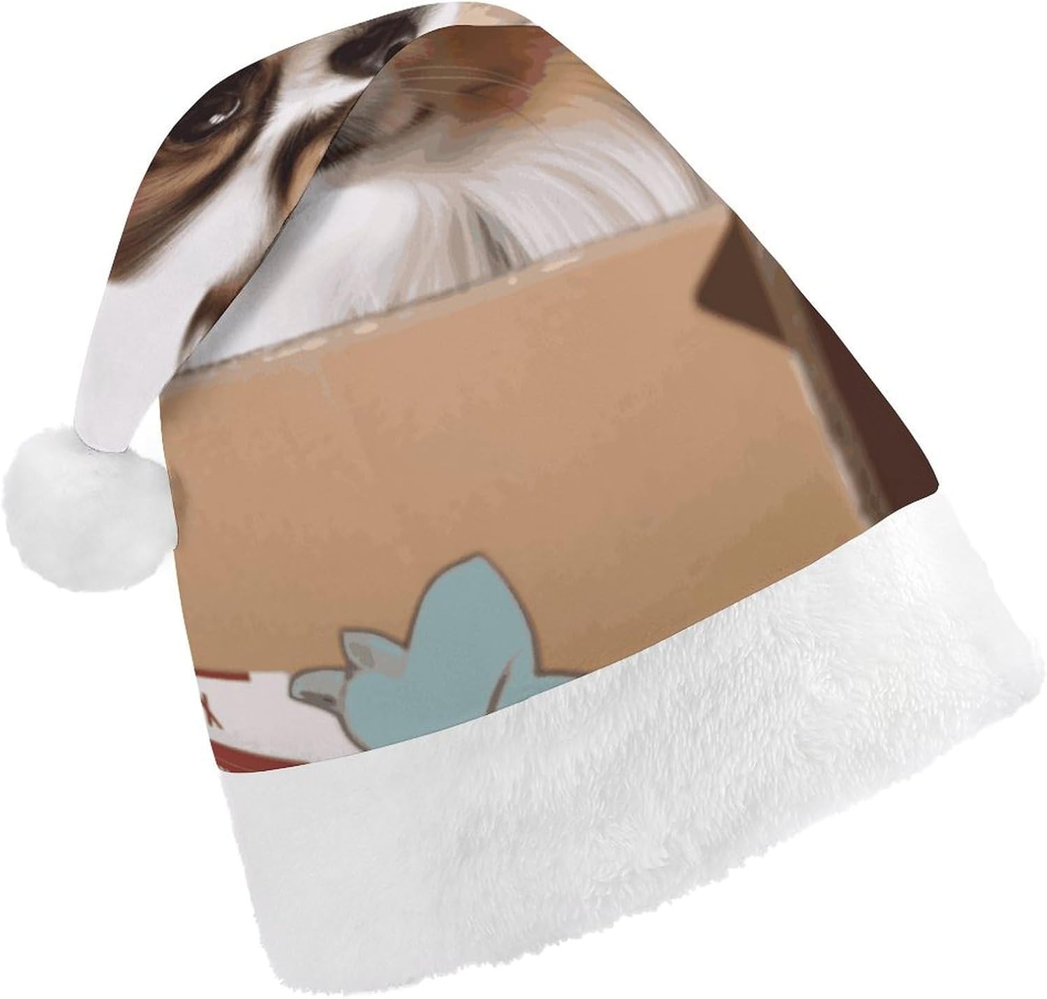Christmas Santa Hat Papillon Headwear for Adults