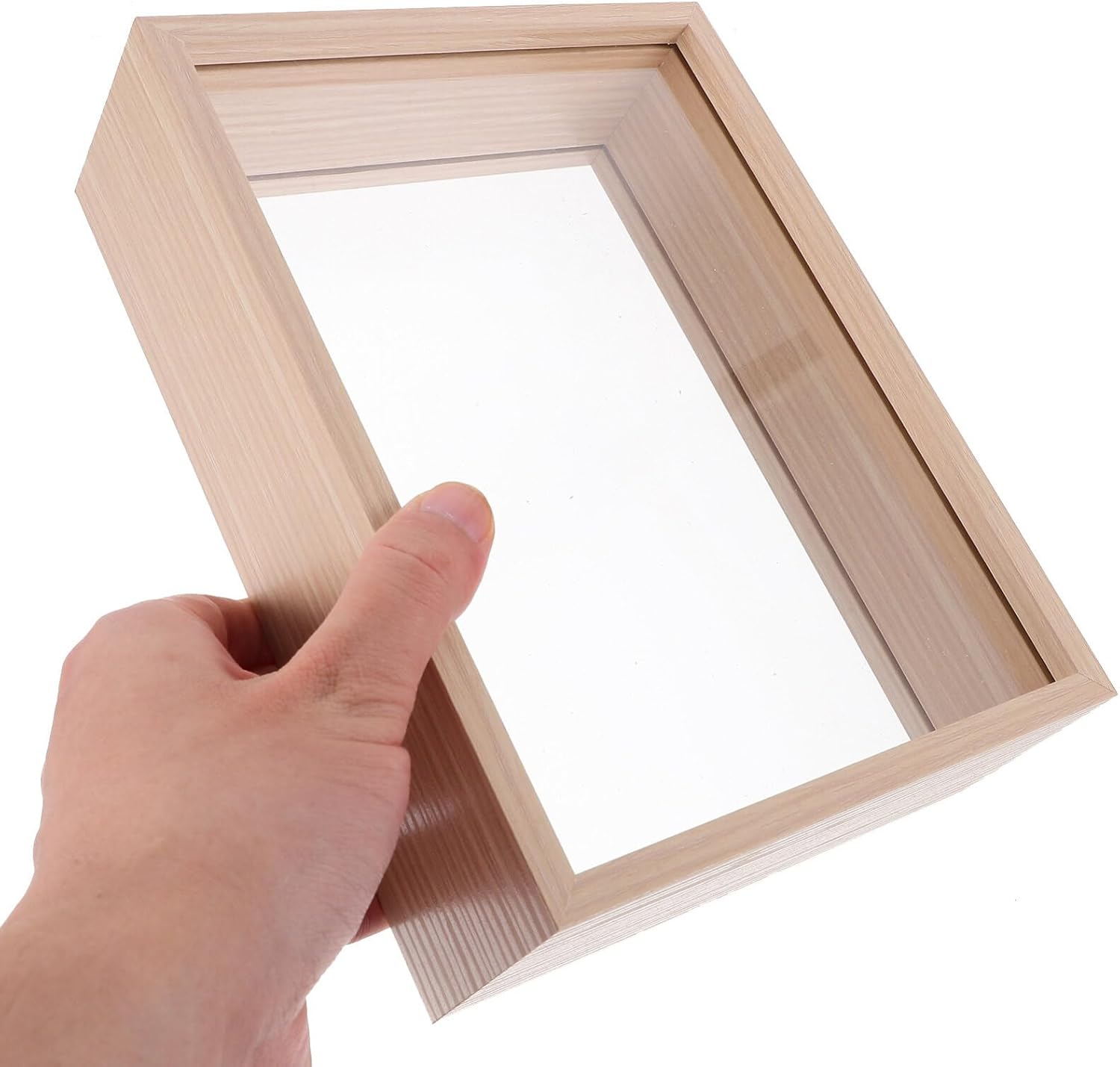 ABOOFAN Rustic Photo Frame Shadow Box Display Stand