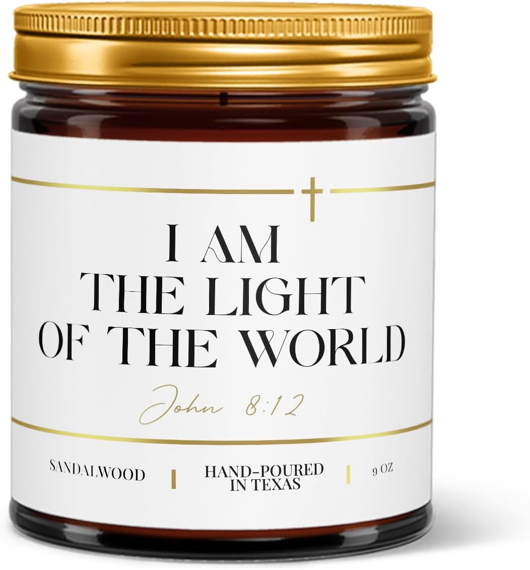 I Am The Light of The World John 812 Jar Candle