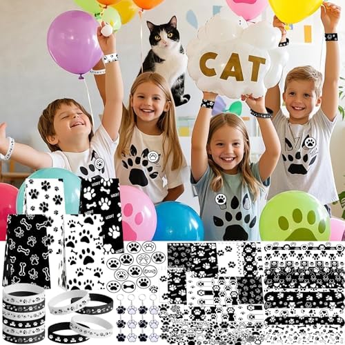 Dog Party Favors with Gift Bags and Wristbands
