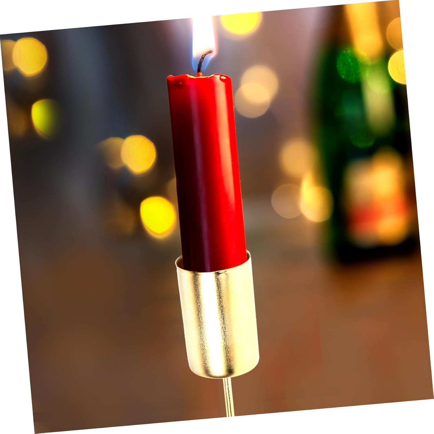 5pcs Christmas Candle Holder Spike Multi-Functional Decor Insert