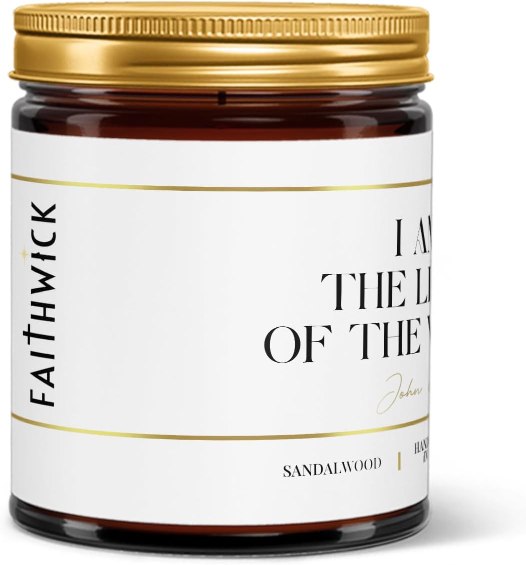 I Am The Light of The World John 812 Jar Candle