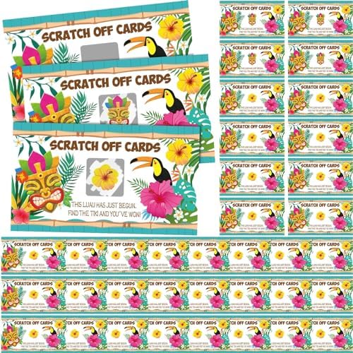 Dunzoom 89 Pcs Summer Scratch Off Game Cards for Luau Party