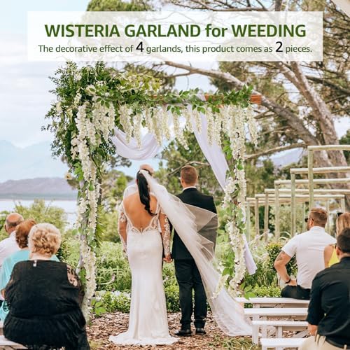 Wisteria Hanging Flowers Garland Wedding Decor