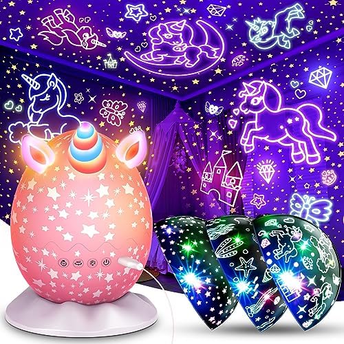 Unicorn Egg Night Light Toy with Timer and Projection