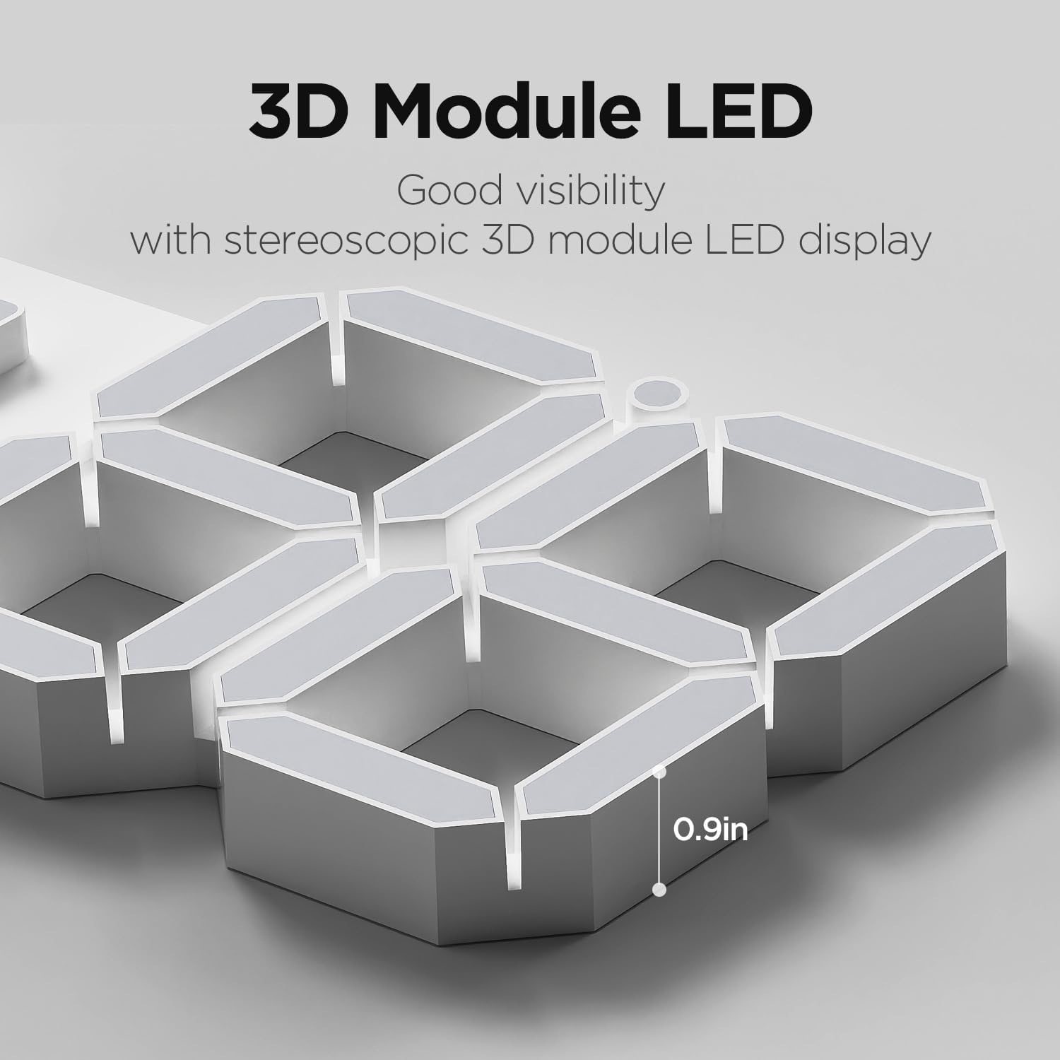 Mooas 3D LED Clock with Calendar and Remote Control