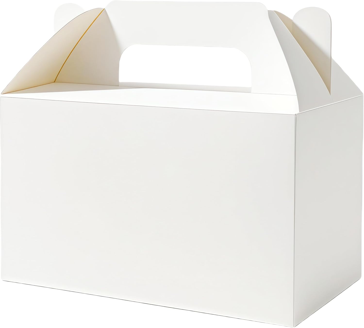 PEIQICHU 24 Pack White Gable Style Treat Boxes for Party Favors
