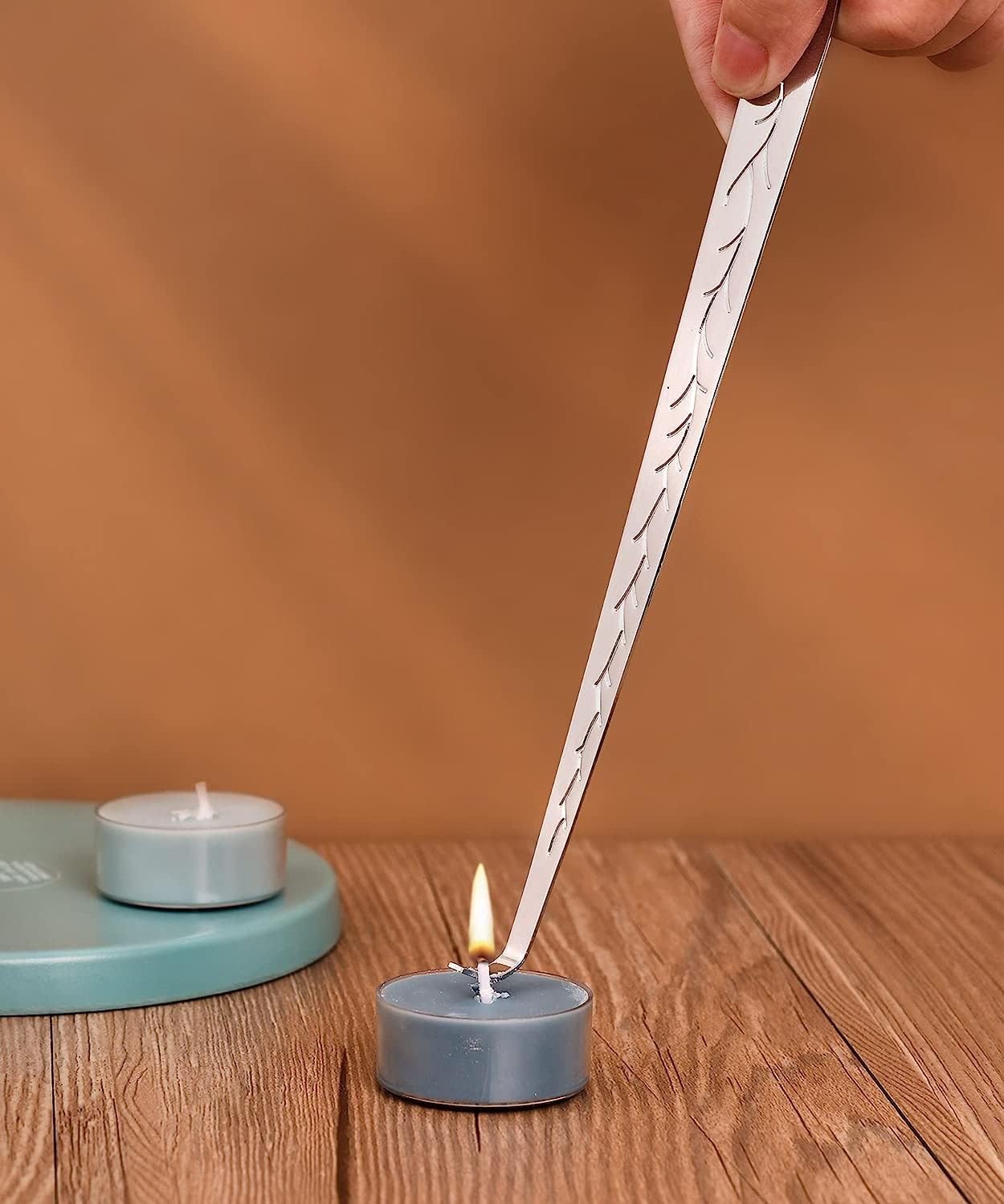 RONXS 3 in 1 Candle Wick Trimmer Set with Gift Package Silver