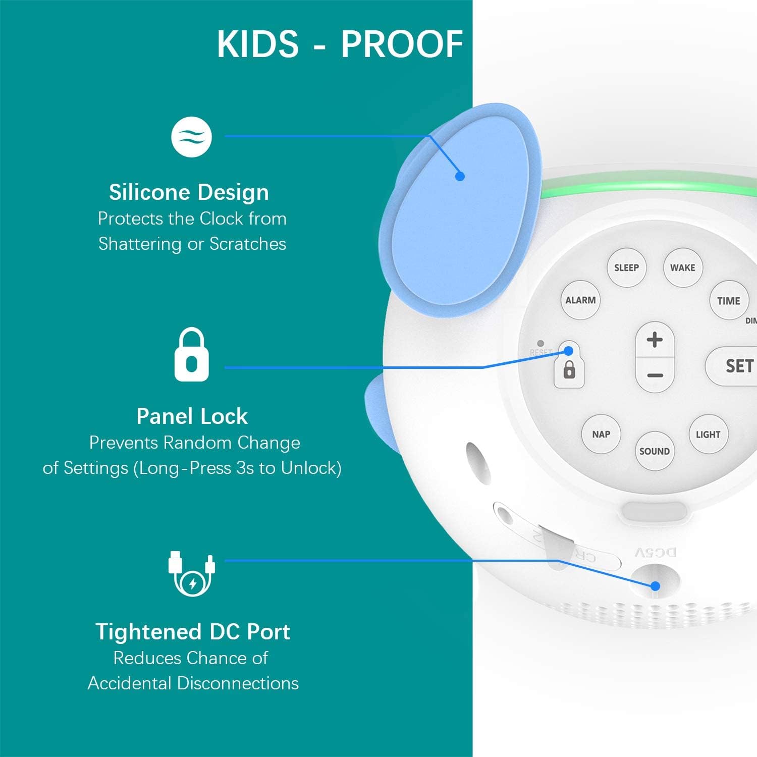 OK to Wake Clock for Kids with Night Light and Sound 1