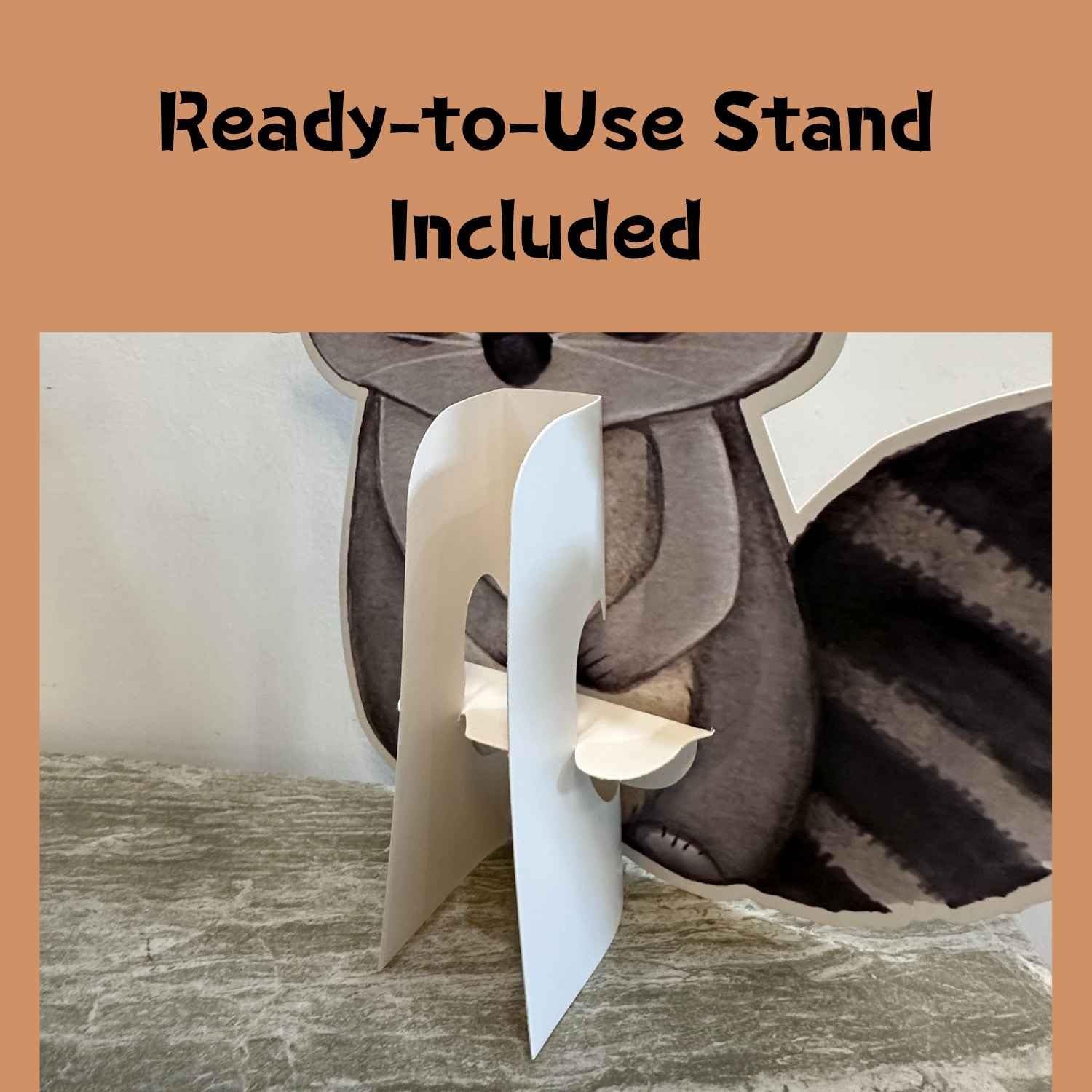 12 inch Woodland Cutouts with Stand 6 PCS