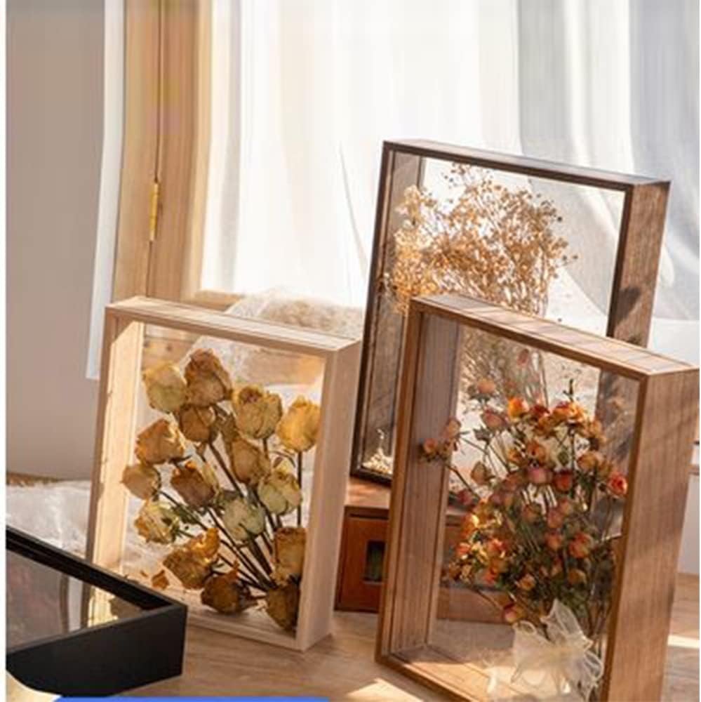 Wooden Dried Flower Photo Frame 8x10 Shadowbox Display