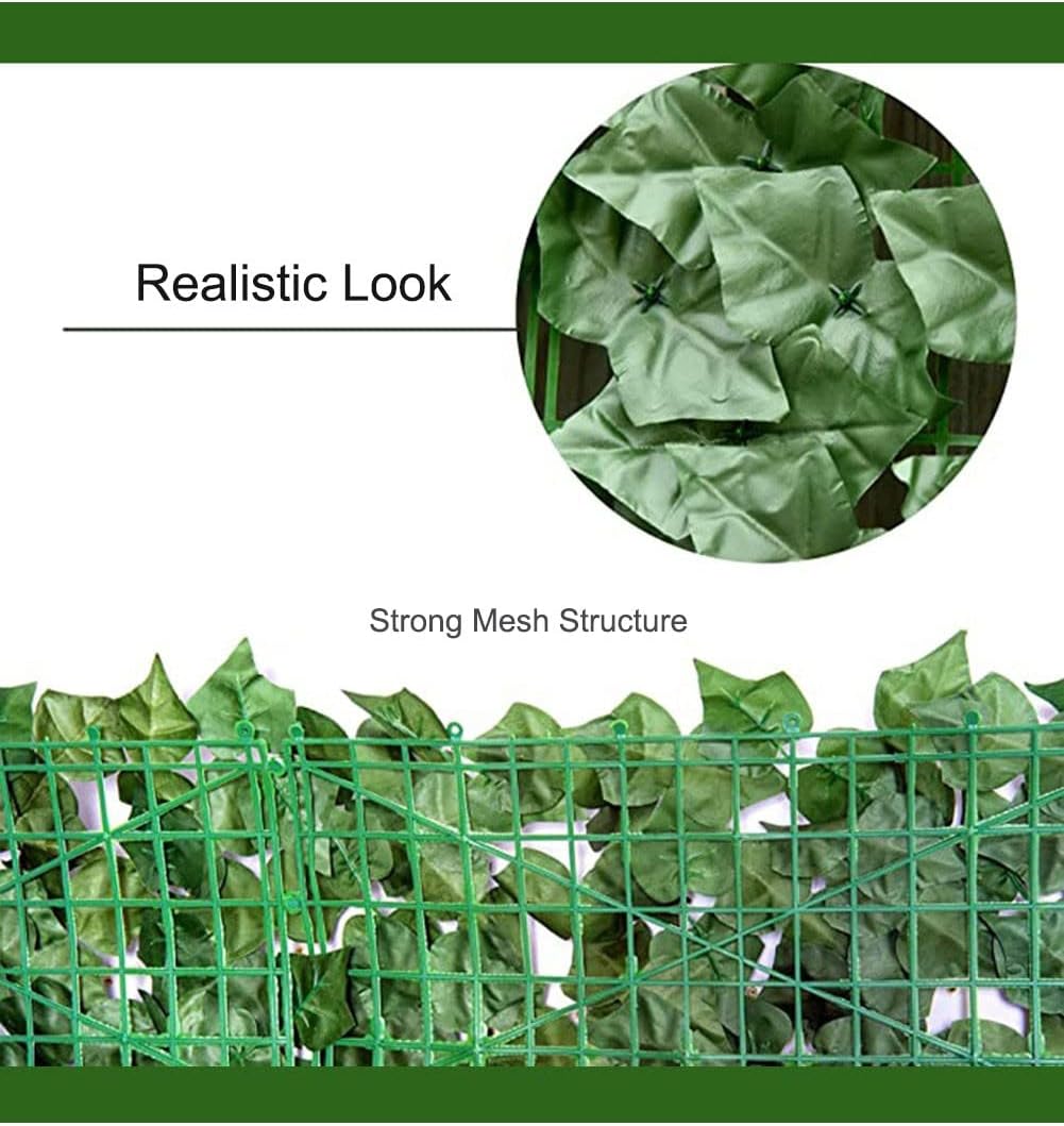 Artificial Ivy Privacy Fence Screen for Home Garden Decoration